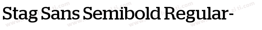 Stag Sans Semibold Regular字体转换